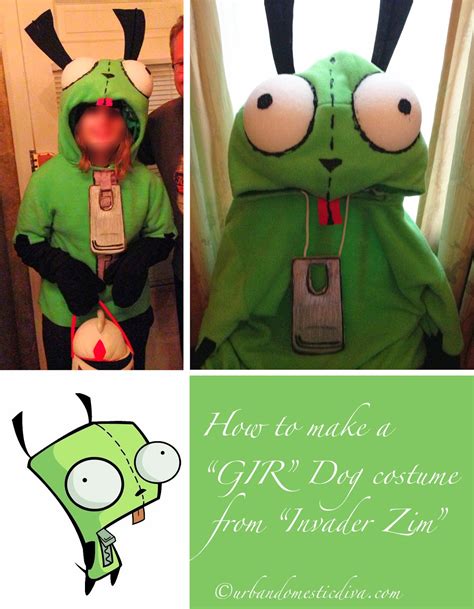 CRAFTS: How to make a "GIR" Dog costume from the show "Invader Zim ...