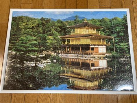 ジグソーパズル 完成版 金閣寺 1000ピース 額縁付き メルカリ