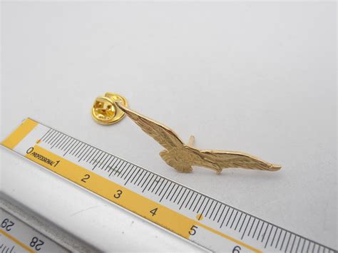 Force Broche De Veste En Or Jaune 18 KT Brevet Pilote D Avion EBay