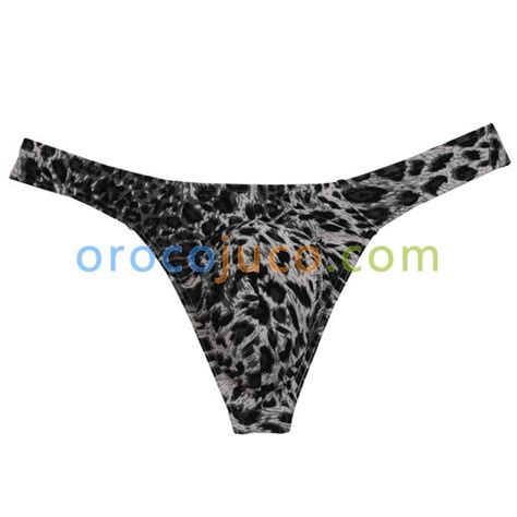 New Collection Fashion Leopard Bikini Sexy Men S Thongs And G Strings Protruding Pouch Male