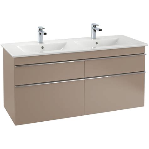 Villeroy Boch Venticello Lavabos Pour Meuble Double 130x50cm Avec 2x1