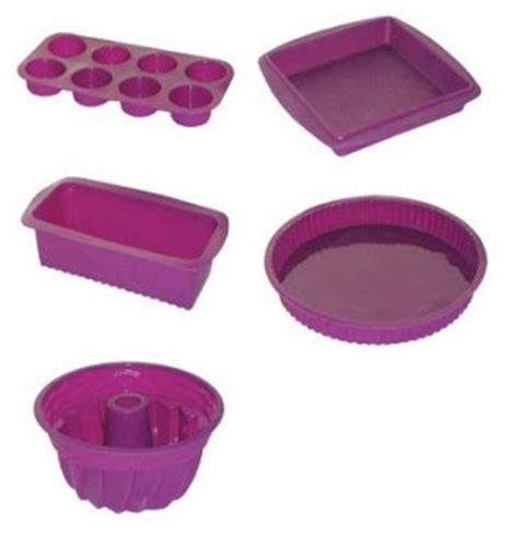 Utensilios De Cocina Set 5 Moldes De SIlicona Para Horno