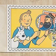 Tintin Carte de Vœux 1980 Reproduction du timbre Catawiki