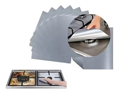 Pack Lamina De Aluminio Protector Cocina Estufa Gas Cuotas Sin Inter S