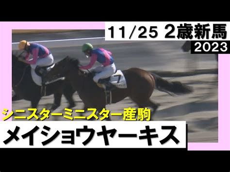 《2023年 新馬》横山和生騎手「上手に競馬してくれました」メイショウヤーキスがデビュー勝ち！ 11月25日土京都ダート1200m 実況