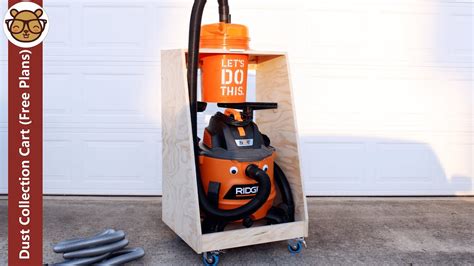 Build A Dust Collection Cart For A Shop Vac And A Dustopper Dust Separator Youtube