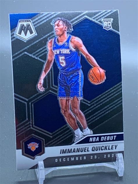 2020 21 Panini Mosaic Rookie 277 IMMANUEL QUICKLEY New York Knicks RC