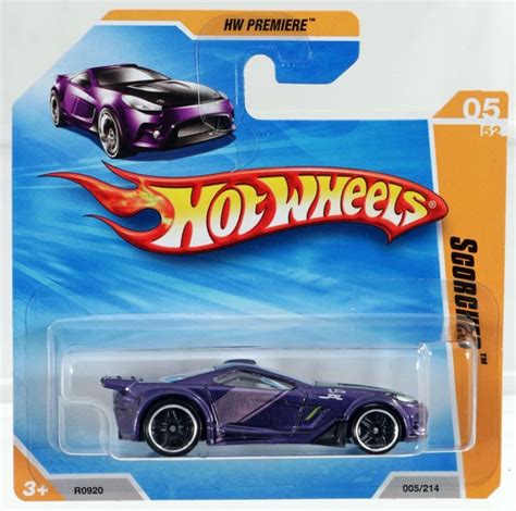 CARTE COURTE HOT Wheels Scorcher HW Premier 2010 R0920 Neuve NRFP Violet 1 64 EUR 21 08