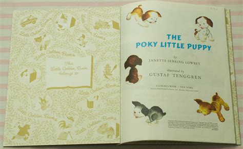 1997 the Poky Little Puppy Little Golden Book - Etsy