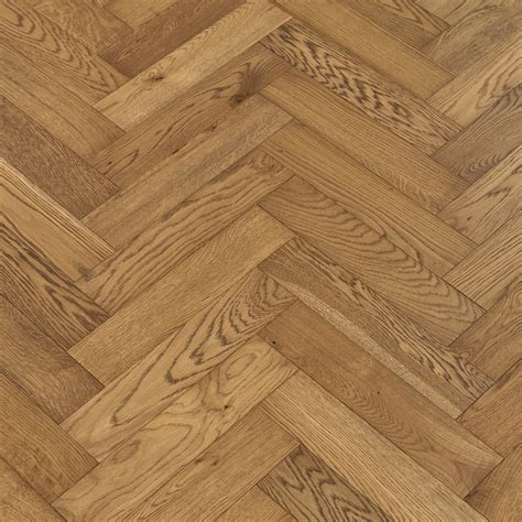 Herringbone Coyote Wood Flooring Rustic Grade Brush Uv Oiled