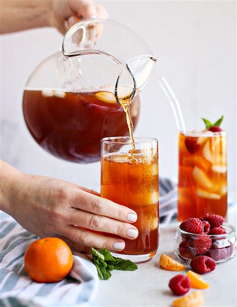 Tangerine Raspberry Iced Tea Recipe Refined Sugar Free Good Life Eats