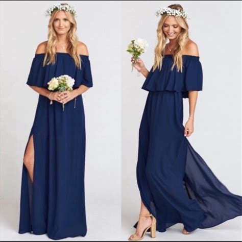 Show Me Your Mumu Dresses Nwt Smym Hacienda Maxi Rich Navy Crisp