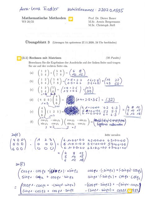 Mm Bung Fiedler Kontrolliert Mathematische Methoden Studocu