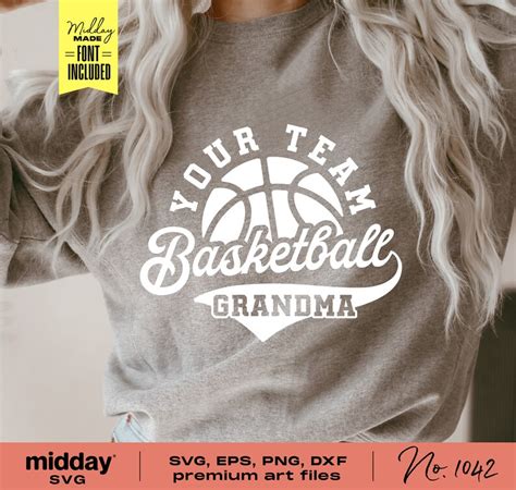 Basketball Grandma Svg Png Dxf Eps Basketball Svg Sports Etsy