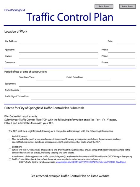 Traffic Control Plan Template Free Fill Out Sign Online Dochub