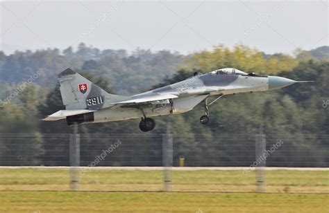 Russian MIG-29 fighter jet at an airshow — Stock Photo © ros1922 #13206367