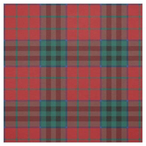 Clan MacTavish Tartan Fabric | Zazzle