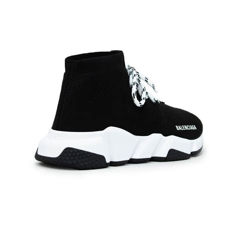Balenciaga Speed Knit Lace Sock Black White W Crepslocker