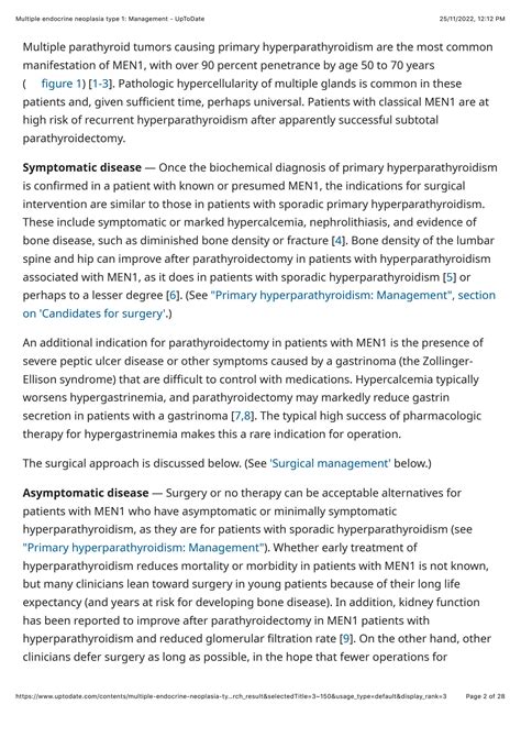 Solution Multiple Endocrine Neoplasia Type 1 Management Uptodate