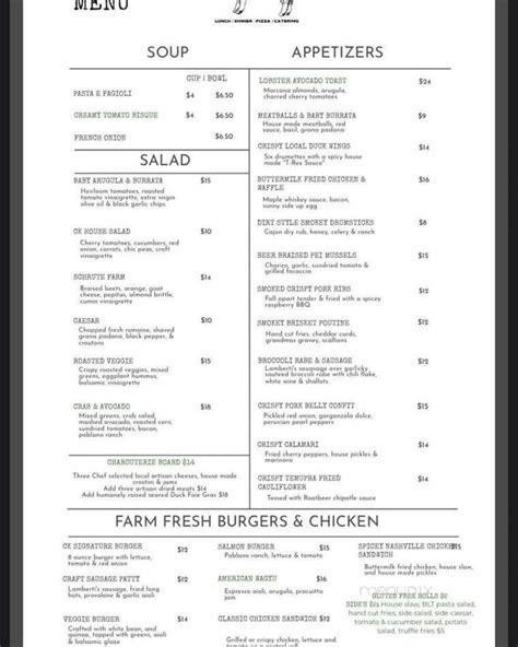 Menu Of Craft Kitchen In Southington Ct