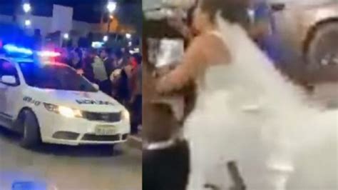 Policías se llevan al novio en plena boda porque debía pensión