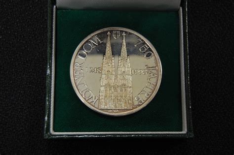 Deutschland 1988 Medaille 750 Jahre Kölner Dom Proof in Schatulle