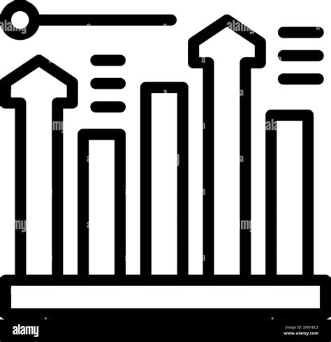 Graph Data Icon Outline Vector Human Customer Adult Society Stock