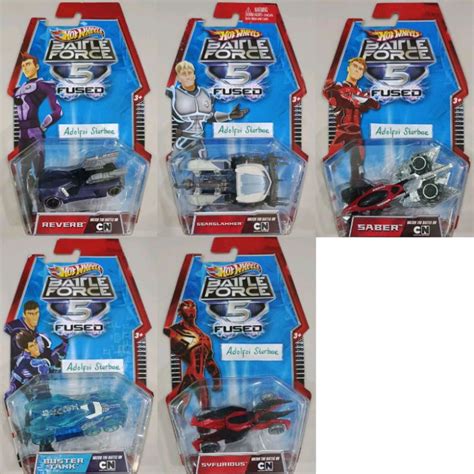 Hotwheels Hot Wheels Battle Force 5 Fused Reverb Gearslammer Saber Bustertank Buster Tank