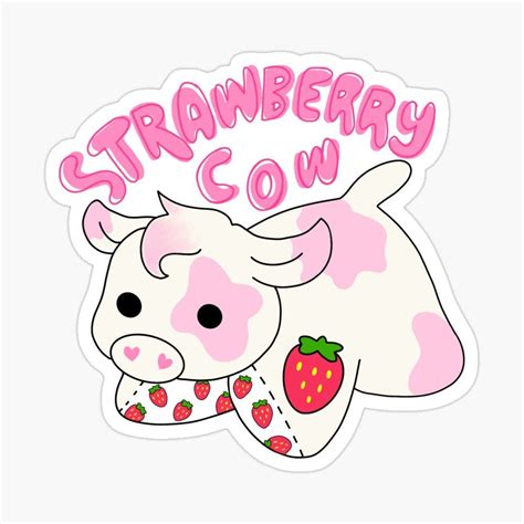 Pink Cow Strawberry Milk Kawaii Wallpapers - Wallpaper Cave