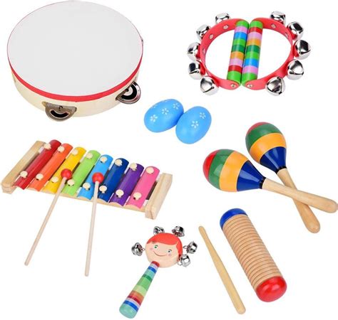 Qinlorgo Instrumentos Musicales Para Ni Os Peque Os Piezas