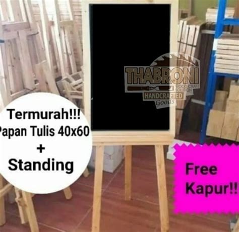 PAPAN TULIS KAPUR STANDING TRIPOT PAPAN MENU CAFE PAPAN BOARD KAKI