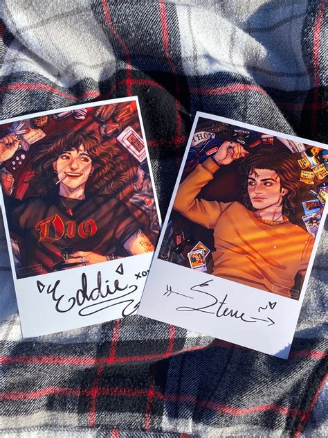 Eddie & Steve Fanart Print Bundle - Etsy UK