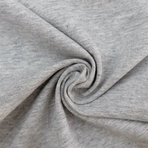 Grey Melange Color 5 Spandex 95 Cotton Lycra Fabric For T Shirt