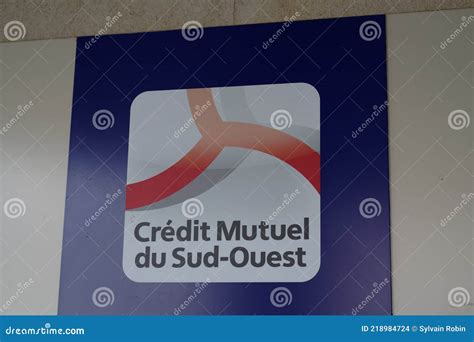 Credit Mutuel French Bank Logo Signage On Modern Office Building Facade