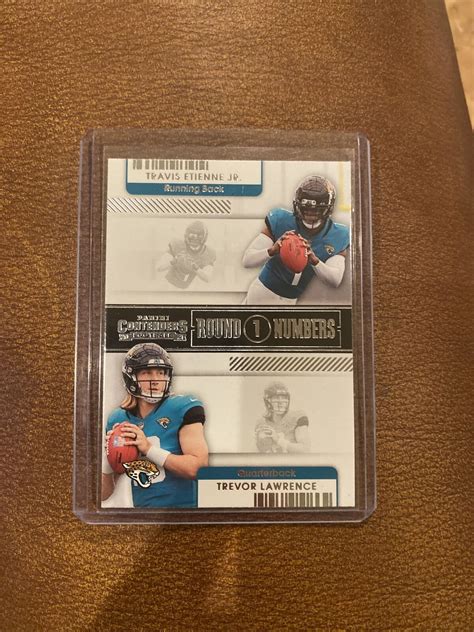 Trevor Lawrence Travis Etienne 2021 Panini Contenders Round 1 Numbers