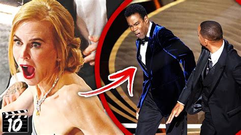 Top 10 Celebrity Reactions To The Will Smith Chris Rock Slap Youtube