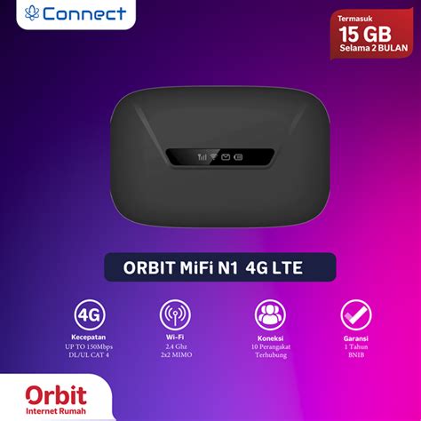 Telkomsel Orbit Mifi N Portable Modem Wifi G High Speed Bonus Data