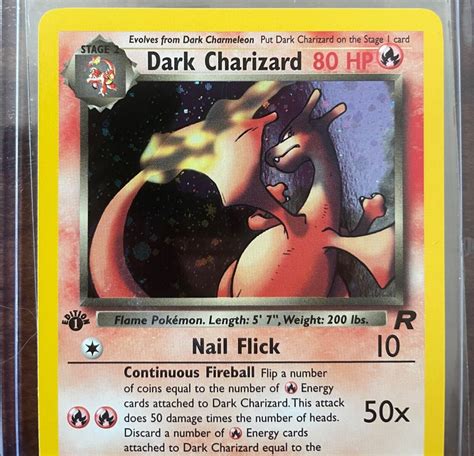 Mavin St Edition Dark Charizard Team Rocket Holo Rare Pokemon