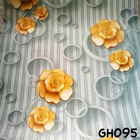 Jual Hoas Wallpaper Stiker Dinding Motif Timbul Premium Higth Quality