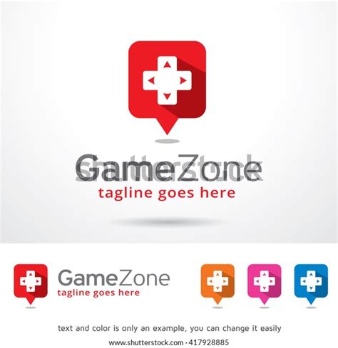 Game Zone Logo Template Design Vector Stock Vector Royalty Free