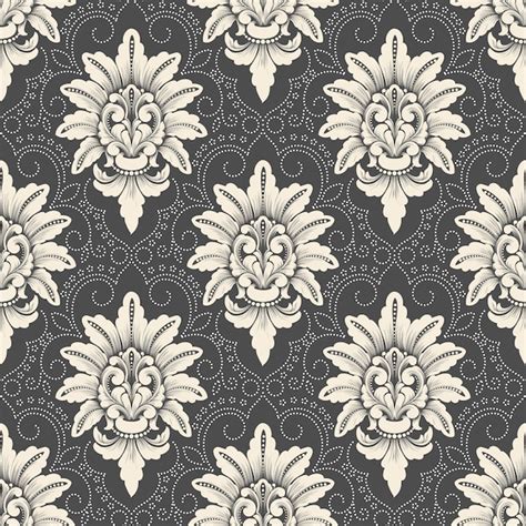 Free Vector Vector Damask Seamless Pattern Background Classical