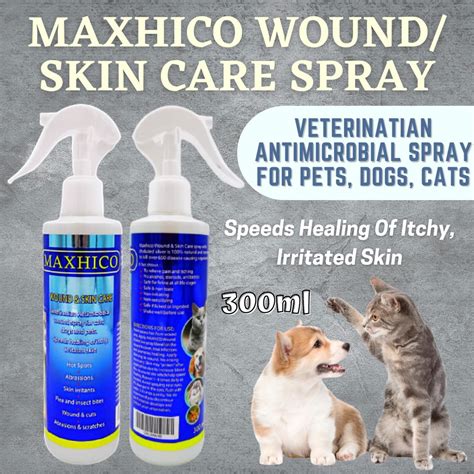 Maxhico Wound And Skin Care Spray For Pet Dog Cat Small Animal 300ml