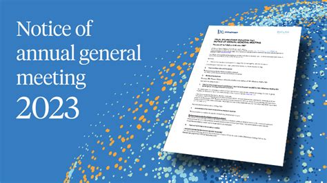 Notice Of Annual General Meeting 2023