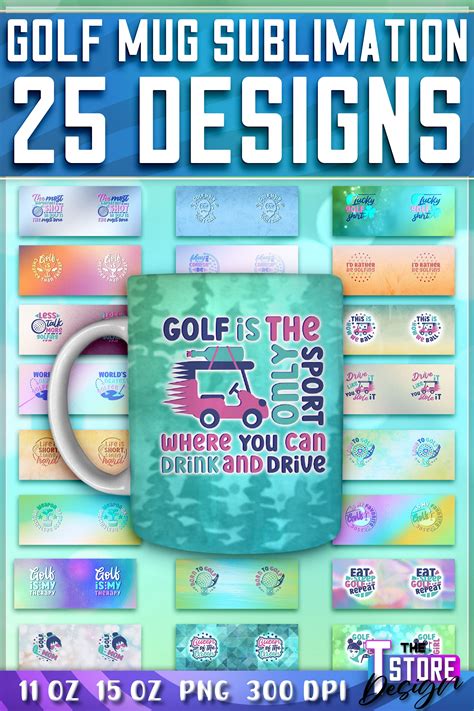Golf Mug Quotes Sublimation Coffee 11 Oz 15 Oz Mug Png