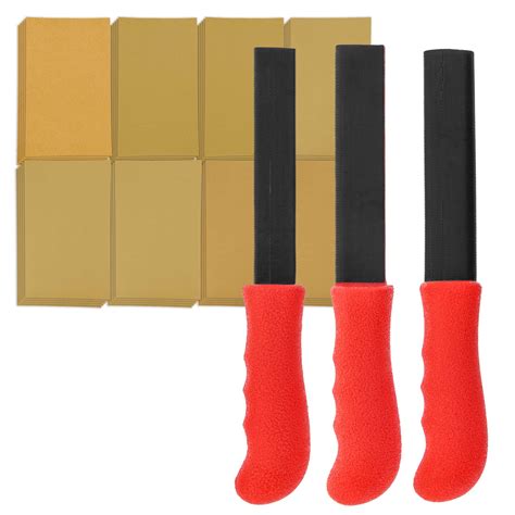 Dura Gold Set Of Contour Hand Sanding File Block Sticks With Sheet