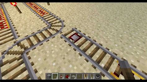 How To Make Rail Line In Minecraft Youtube