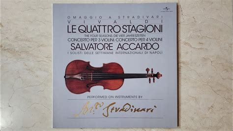 LP SALVATORE ACCARDO VIVALDI THE FOUR SEASONS AUTUMN I Allegro A