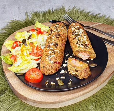 Rezept Schinken Käse Kürbisstangen lowcarb glutenfrei keto Dr Almond