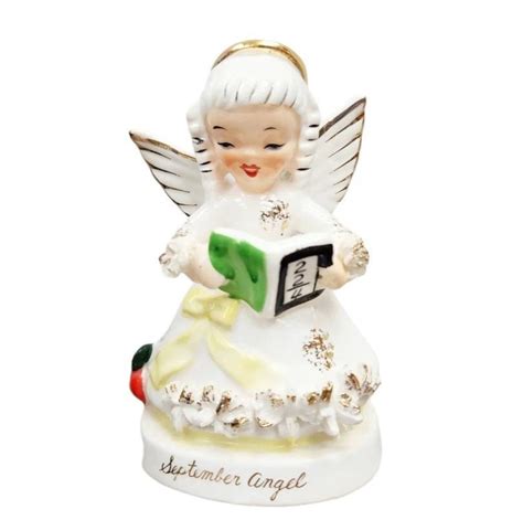 1960s Napco September Birthday Angel Figurine Etsy