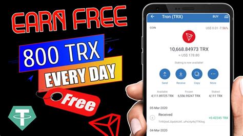 How To Earn Trx For Free 🆓 New Trx Mining Site 🤑 Earn Trx Without